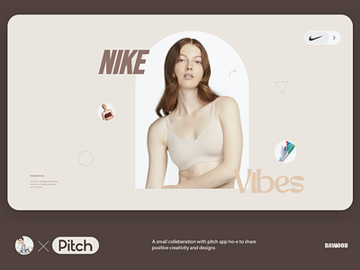 NIKE Pitch Deck abstract brand colors deck minimal nike pastel pitch app ppt presentation shoes