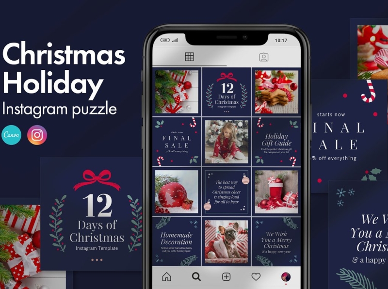 Christmas Instagram puzzle | CANVA by Abdul Wakeel on Dribbble