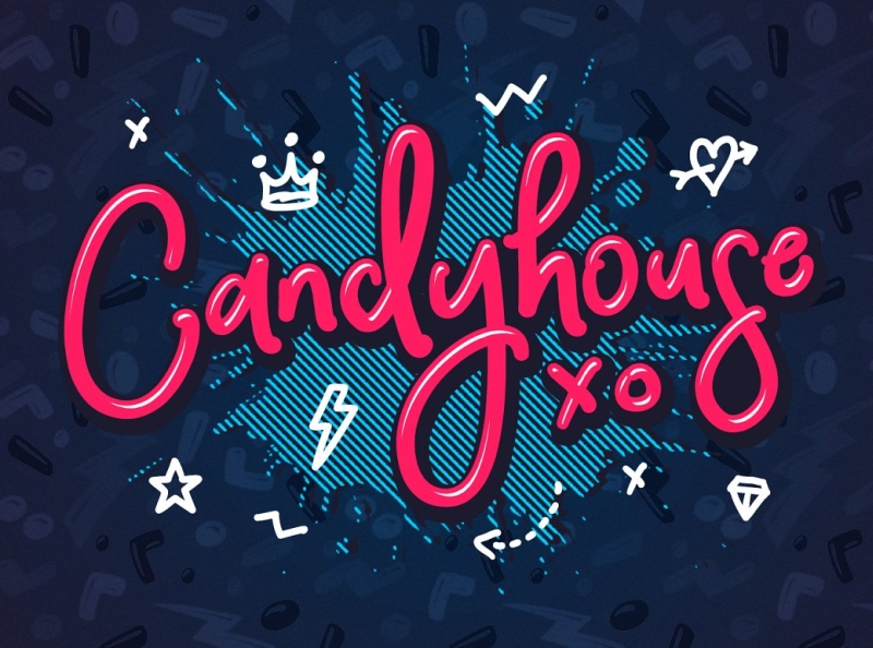Candyhouse font sample