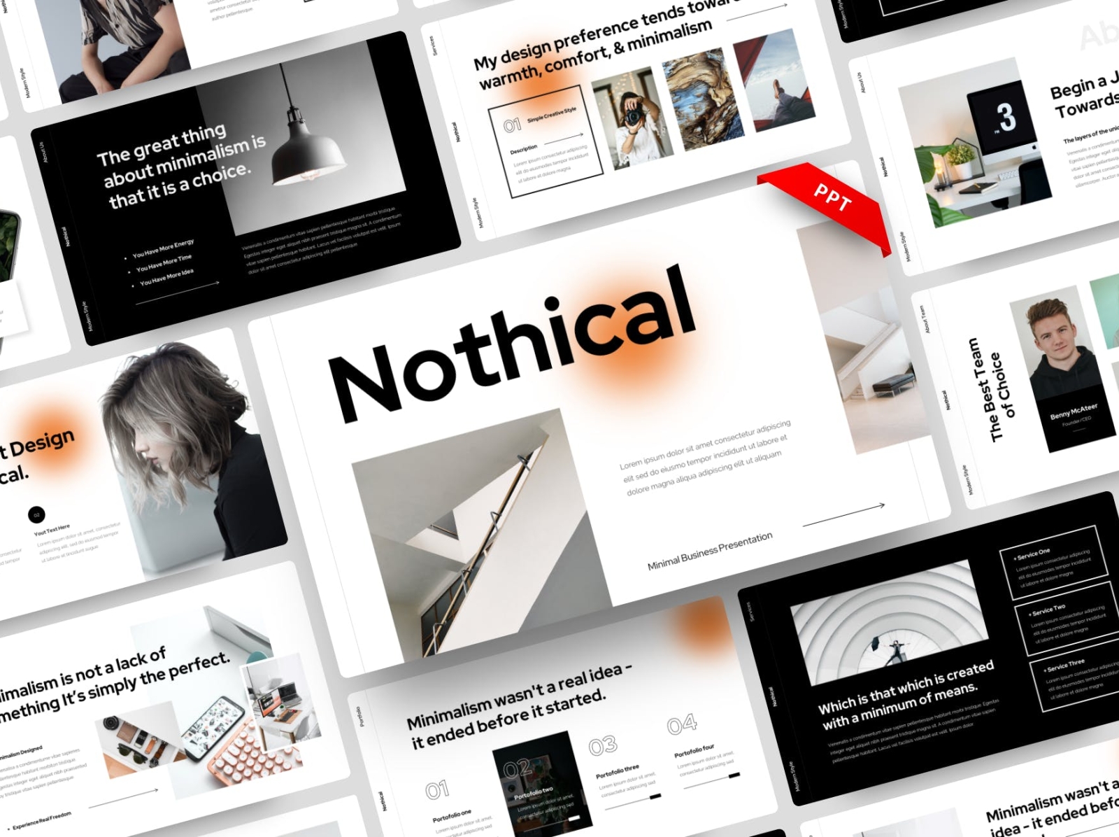Nothical Presentation Template app branding design editorial illustration keynote logo magazine photography powerpoint presentation template ui vector