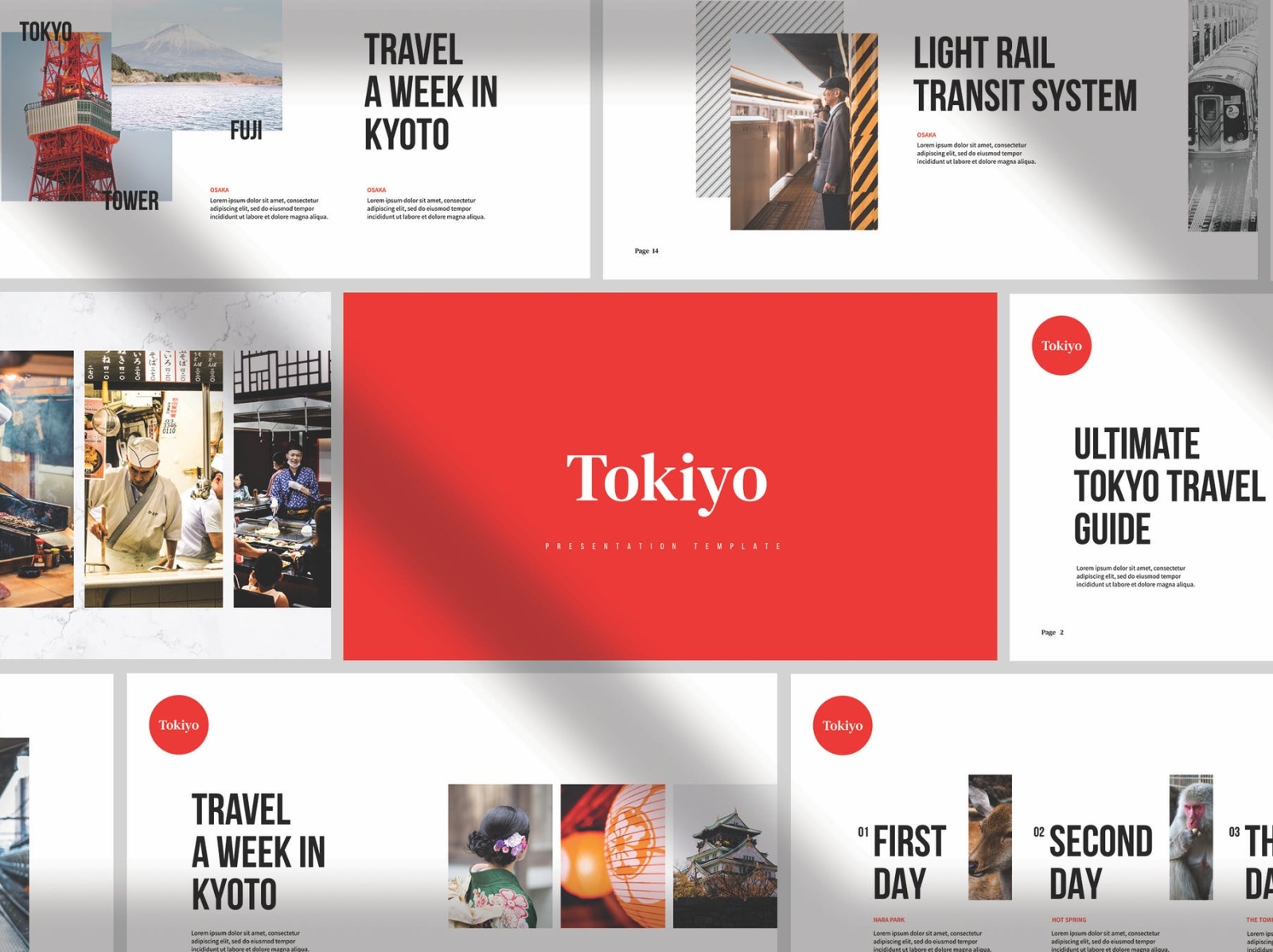 Tokyo Keynote Presentation Template app branding design editorial illustration keynote logo magazine photography presentation template ui vector
