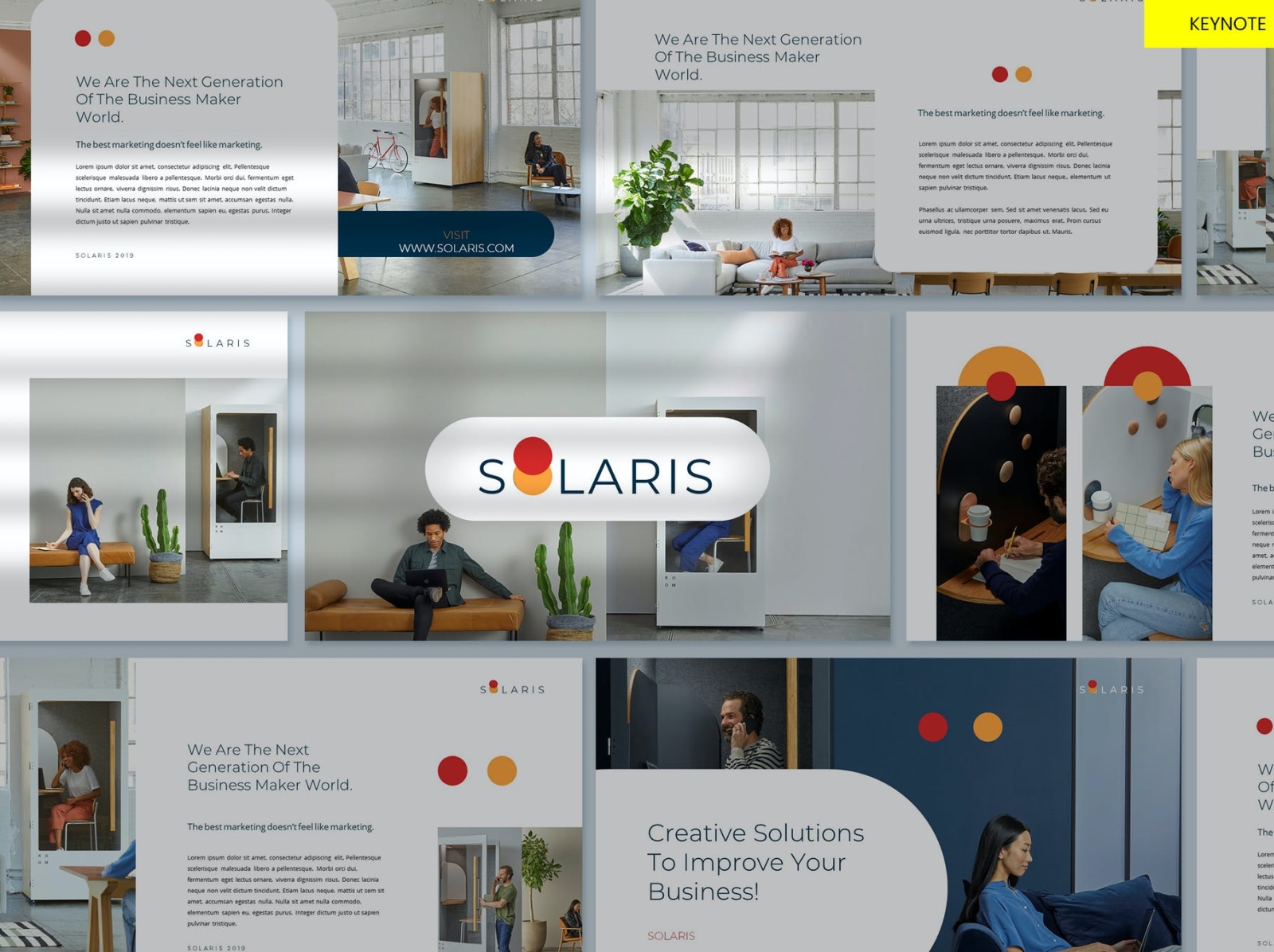 Solaris Presentation Template app branding design editorial illustration keynote logo magazine photography powerpoint presentation slides template ui vector