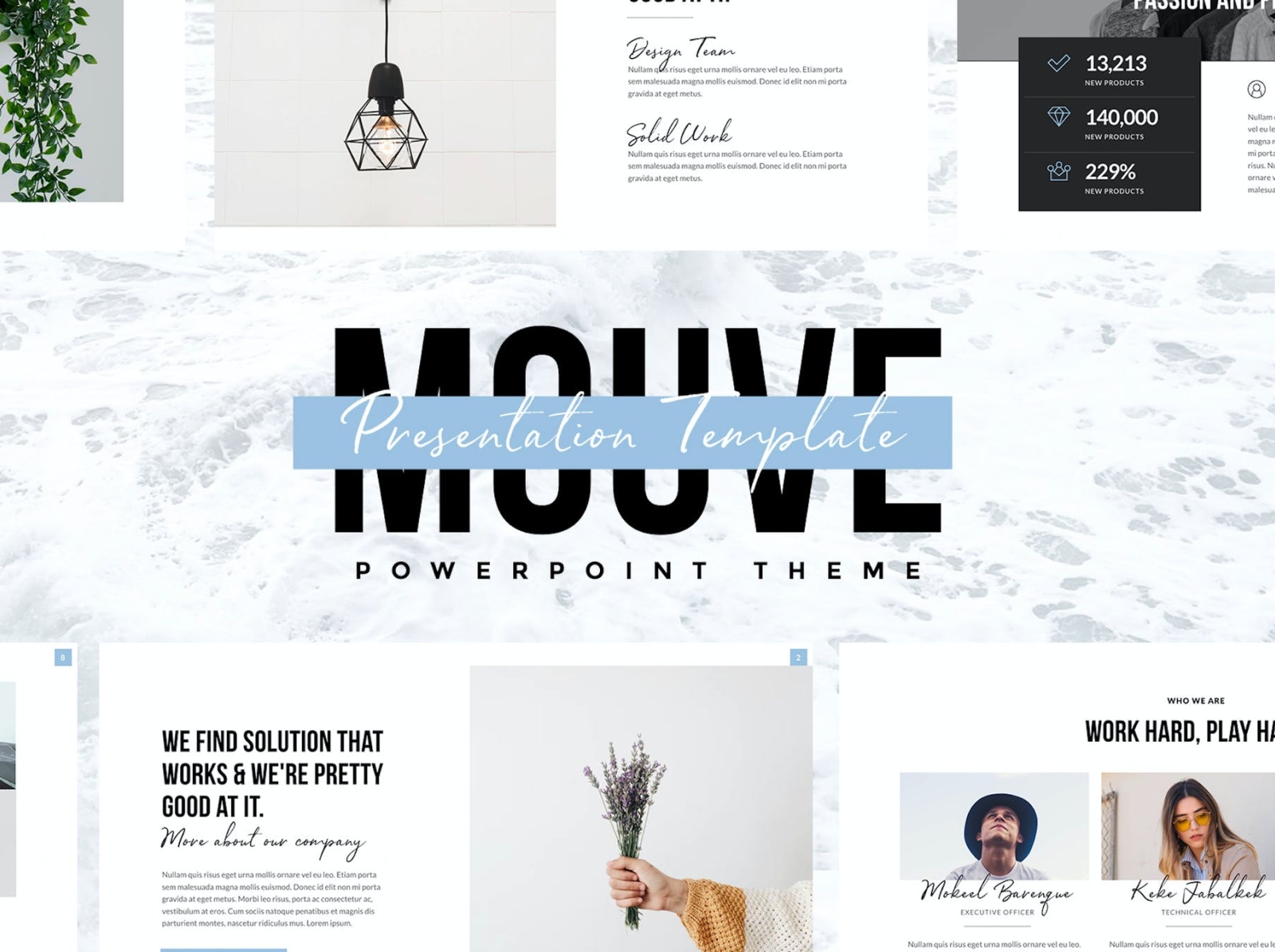 Mouve Bundle Powerpoint + Keynote +Google Slides Presentation