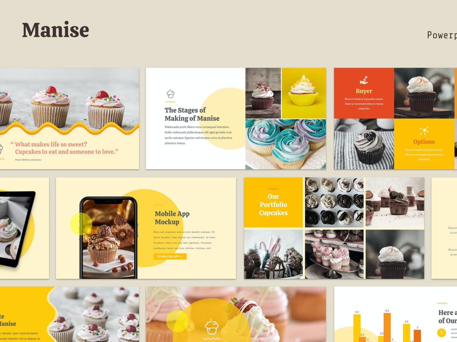 Manies Restaurant Presentation Template