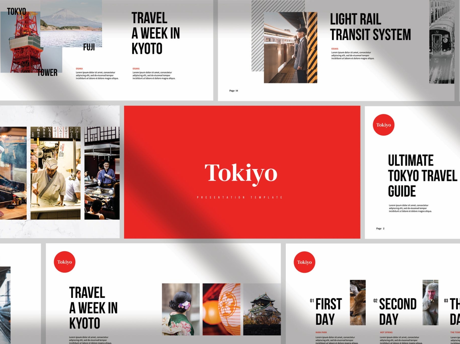Tokyo Keynote Presentation Template app branding design editorial illustration keynote logo magazine multipurpose photography presentation template ui vector