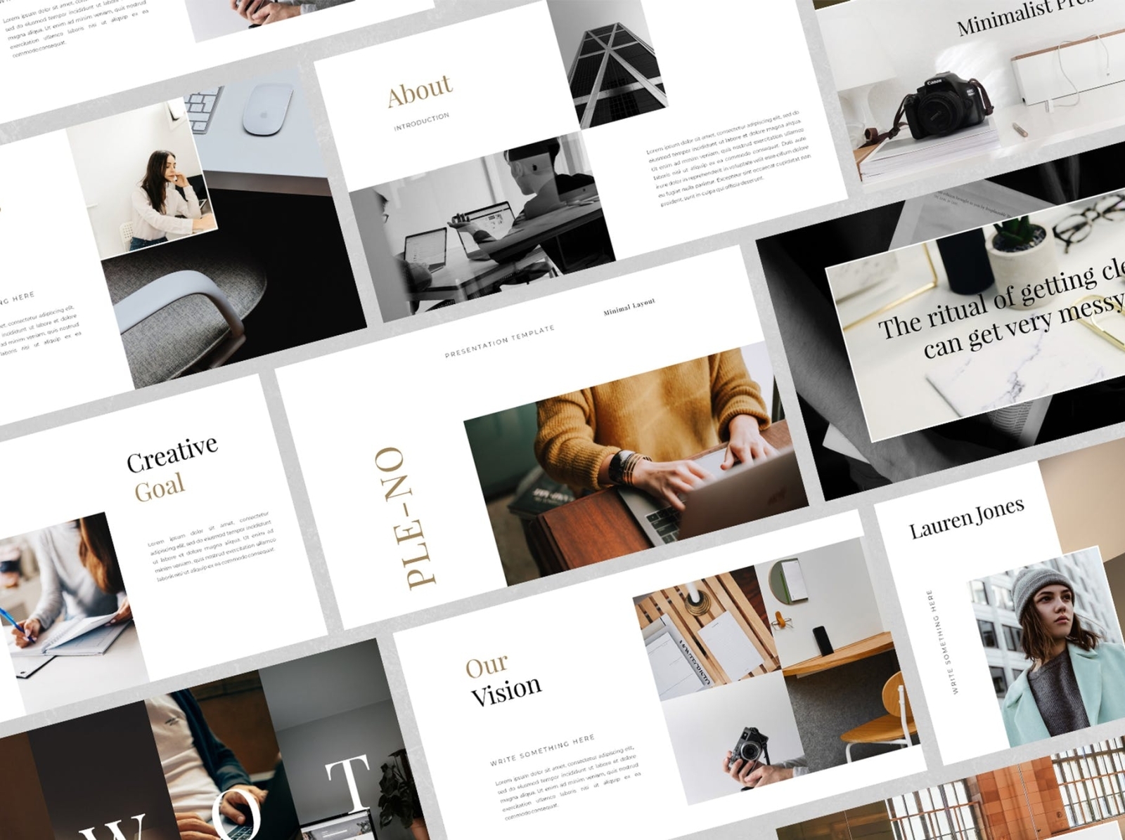 Modern Minimal PowerPoint Template by Presentation Templates on Dribbble