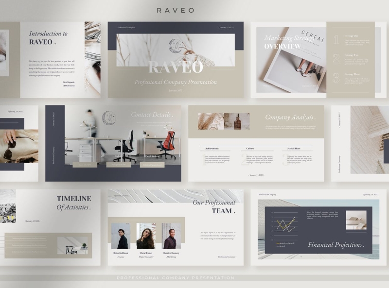 Raveo Powerpoint Template