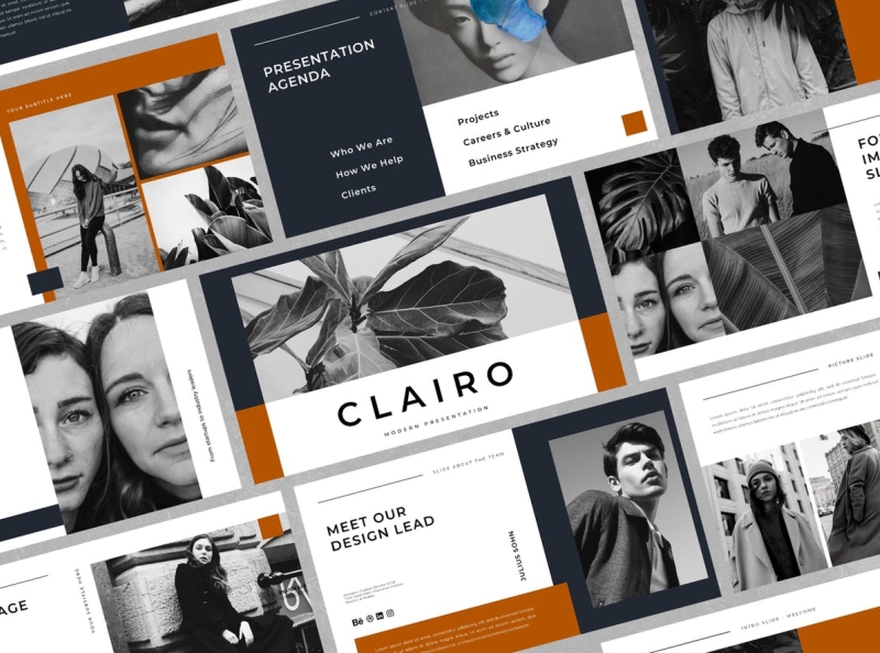 Clairo - Business PowerPoint Template app branding business design editorial illustration keynote logo magazine multipurpose photography powerpoint ppt template ui vector