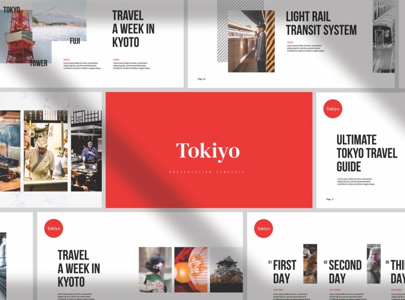 Tokyo Presentation Template app branding design editorial illustration keynote logo magazine multipurpose photography powerpoint ppt presentation template tokyo ui vector
