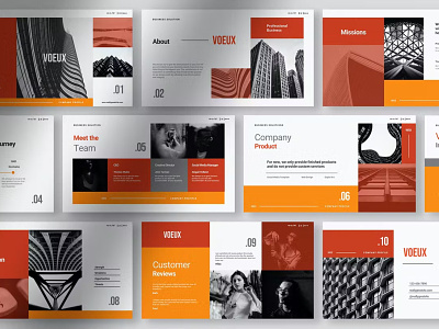 Voeux – Business PowerPoint Template app branding creative design editorial illustration magazine multipurpose powerpoint ppt presentation template