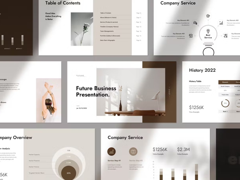 Future - Business Powerpoint Template By Presentation Templates On Dribbble