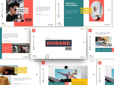 Hubband Presentation Template app branding creative deck design editorial illustration keynote multipurpose pitch powerpoint presentation slides template