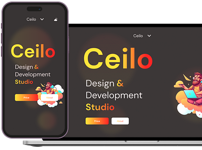 Ceilo web studio branding css3 design html5 javascript ui ux
