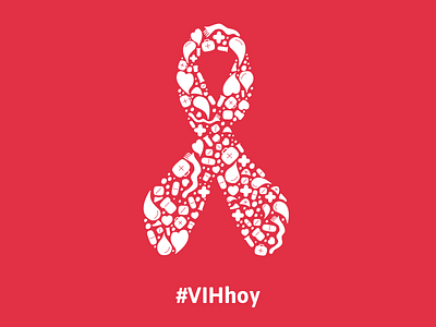 World AIDS Day 2d branding design flat health hiv icon illustration life logo medicine vector