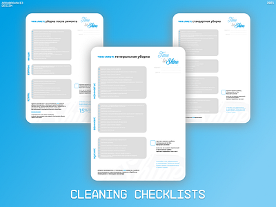 CLEANING CHECKLISTS branding graphic design illustration typography