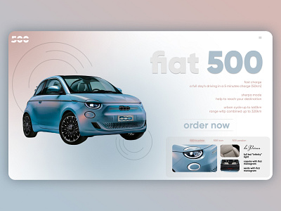 fiat 500 site branding design graphic design illustration ui ux vector