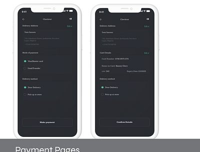 Payment screens app design ui ux