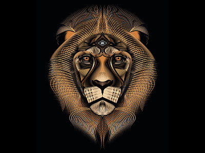 The Last Lion – by Fieldinspired animal art conceptual art design digital art illustration vector vector art