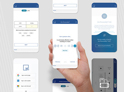 Mobile-First Assessment Platform and Player (UX/UI) assessment hr mobile mobile first platform technology ui ux