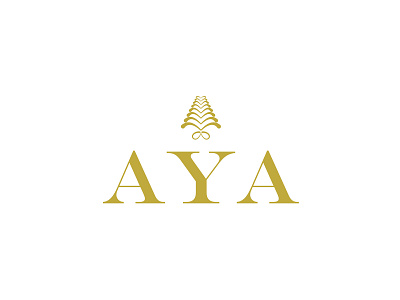 Aya Logo and web design branding logo luxury