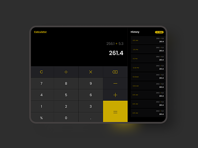 Calculator Web UI Design Exploration