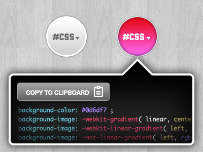 CSS Output Widget context css dropdown interface menu ui ux widget