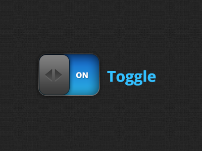 Toggle Switch dark ios ipad tablet touch ui ux
