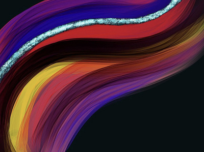 Waves abstract applepencil illustration ipad pattern procreate