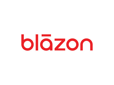 Blāzon Logo accent approachable b blaze blazon circle circular friendly geometric letter lettering logo logos logotype macron red simple type typography wordmark