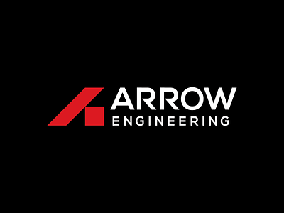 Arrow Engineering Logo a arrow block bold builder building commercial engineer engineering geometric geometrical industrial letter lettermark mark red residential square structural triangle logo