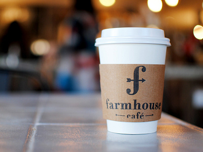 Farmhouse Café branding café coffee f farm farmhouse logo logos photography photos shop