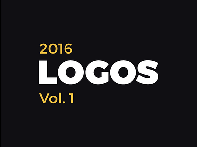 2016 Logofolio Vol. 1 2016 behance brand branding creative logo logofolio logos minimalistic portfolio simple wordmark