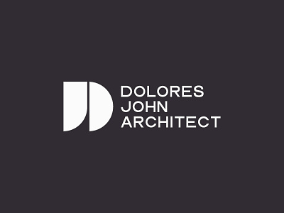 Dolores John Architect architect custom d dj geometric j letter logo logos minimalistic type