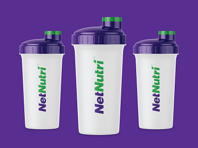 NetNutri Shaker Bottles green health leaf net nutri nutrition online retail store supplements vitamins wordmark