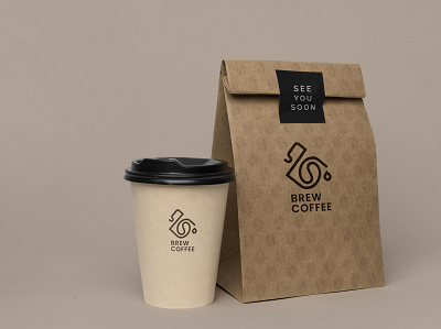 BREW COFFEE design graphic design illustrator logo logo design ui vector