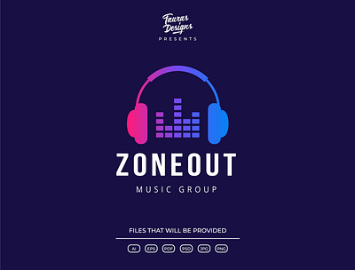 ZoneOut Music Group adobe illustrator branding design graphic design illustration illustrator logo logo design ui vector