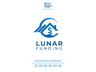 Lunar Funding Logo Design adobe illustrator branding design graphic design illustration illustrator logo logo design ui vector