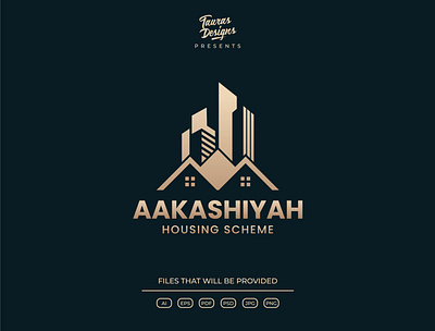 AAKASHIYAH Housing Scheme Logo adobe illustrator branding design graphic design illustration illustrator logo logo design ui vector