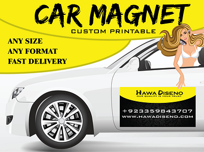 Design Car, Van, Truck Magnets For Your Vehicle car car magnets car wrap fiverr freelance graphic design illustration magnets truck van wrap