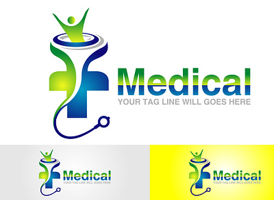 Medical Logo 3d animation branding bu graphic design illustration logo motion graphics ui