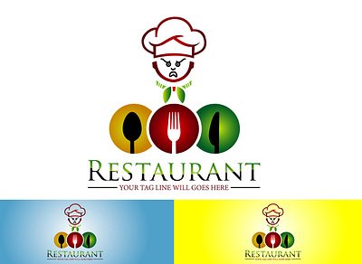 Restaurant and Cafeteria Logo 3d animation branding graphic design logo motion graphics ui