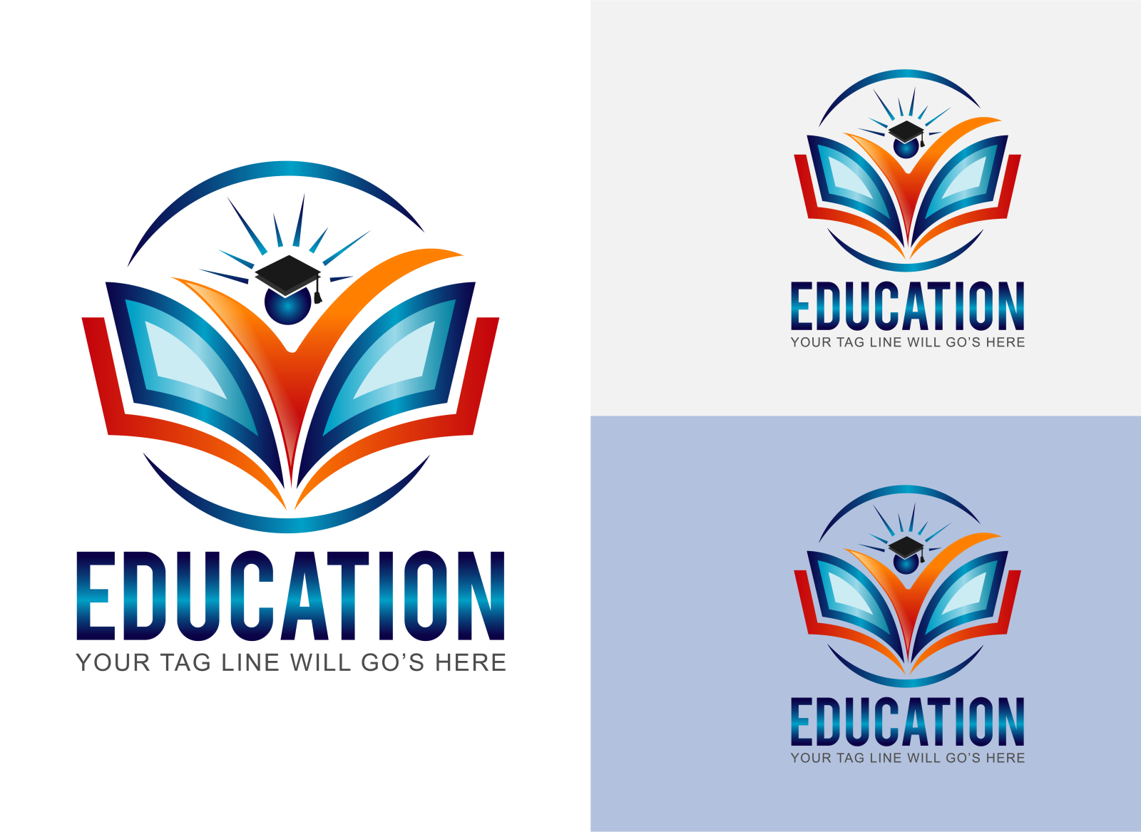 computer education logo design