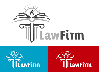 Justice Law Firm Logo 3d branding graphic design logo motion graphics