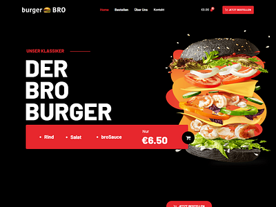 Restaurant website for German client