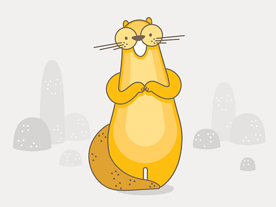 La Loutre animal character cute hands otter paws smile tale whiskers