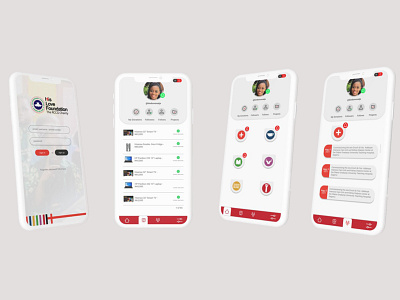 Mobile App User Interface Design for Charity Organization adobexd app appdesign buttons design device mockup dribblers figma gfxmob graphicsdesignui icon logo mobile app mockups product design typography ui userexperience ux vector
