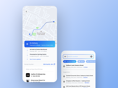 Delivery App Tracker - Mobile