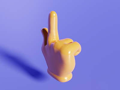 Stylized Hand Render in Blender 3d cyclesrender illustration modeling render sculpting