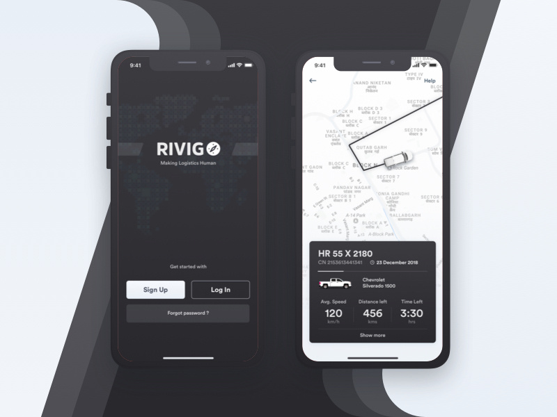 Vehicle Tracking App Screens by Sahil Pandita on Dribbble