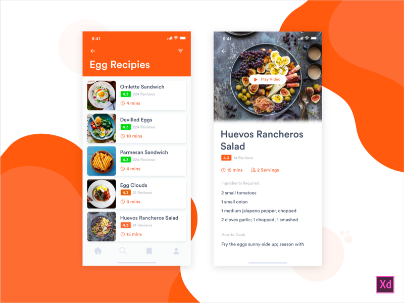 Recipe App Screens by Sahil Pandita on Dribbble